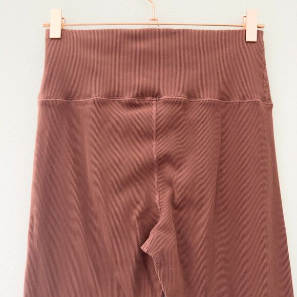 Aerie Dark Terracotta Orange High Rise Stretch Leggings Size XL - Picture 4 of 6